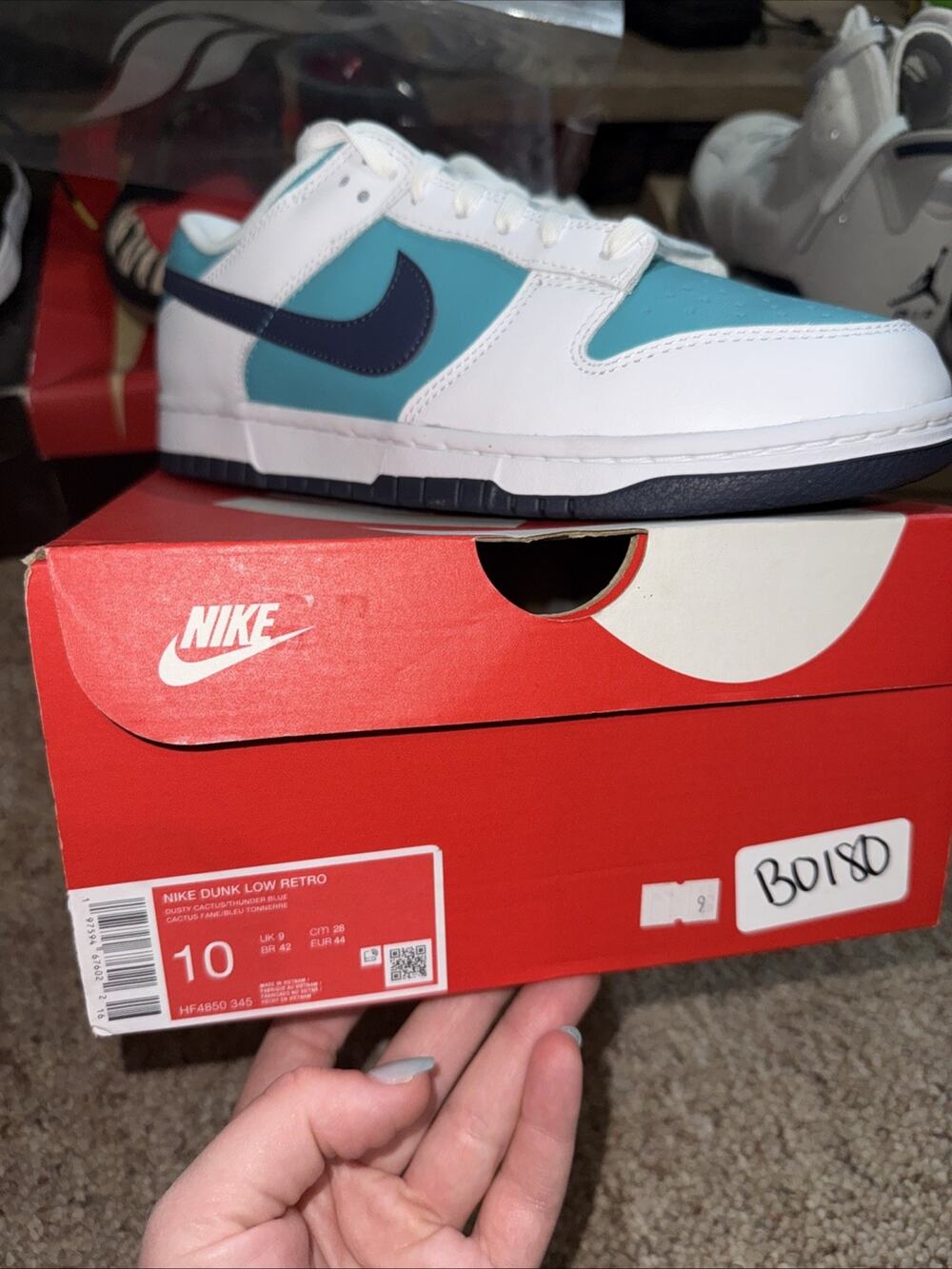 Size 10 - Nike Dunk Low Dusty Cactus Thunder Blue LEP